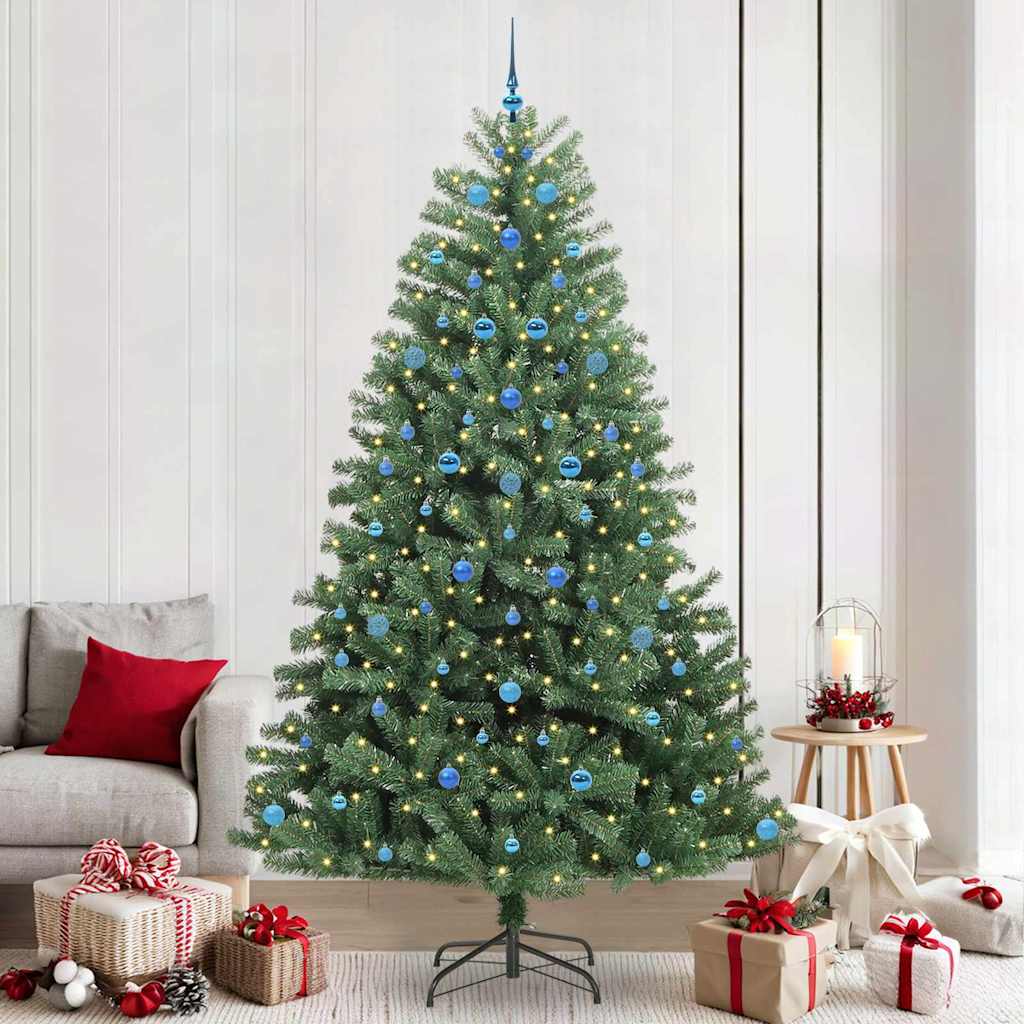 Künstlicher Klappbarer Weihnachtsbaum Mit 150 Leds