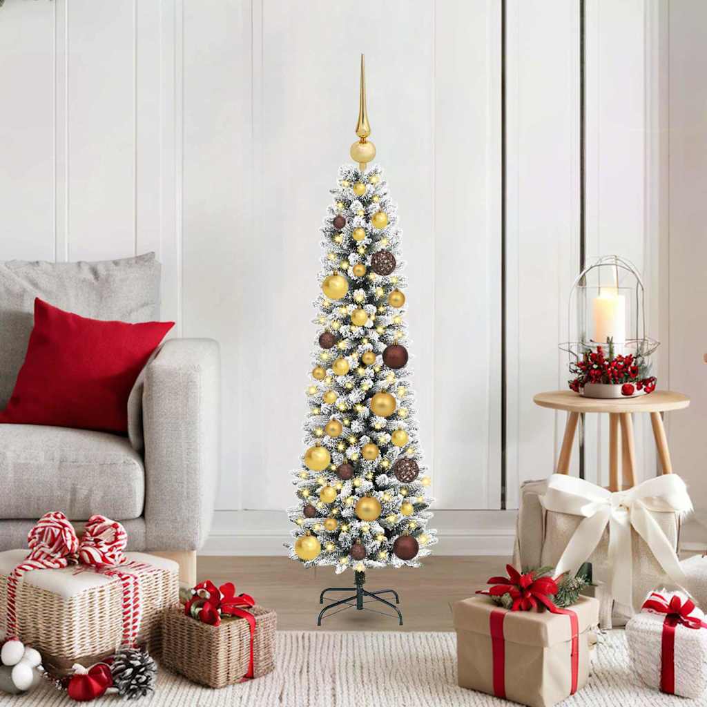 Künstlicher Weihnachtsbaum Mit Schnee 150 Leds