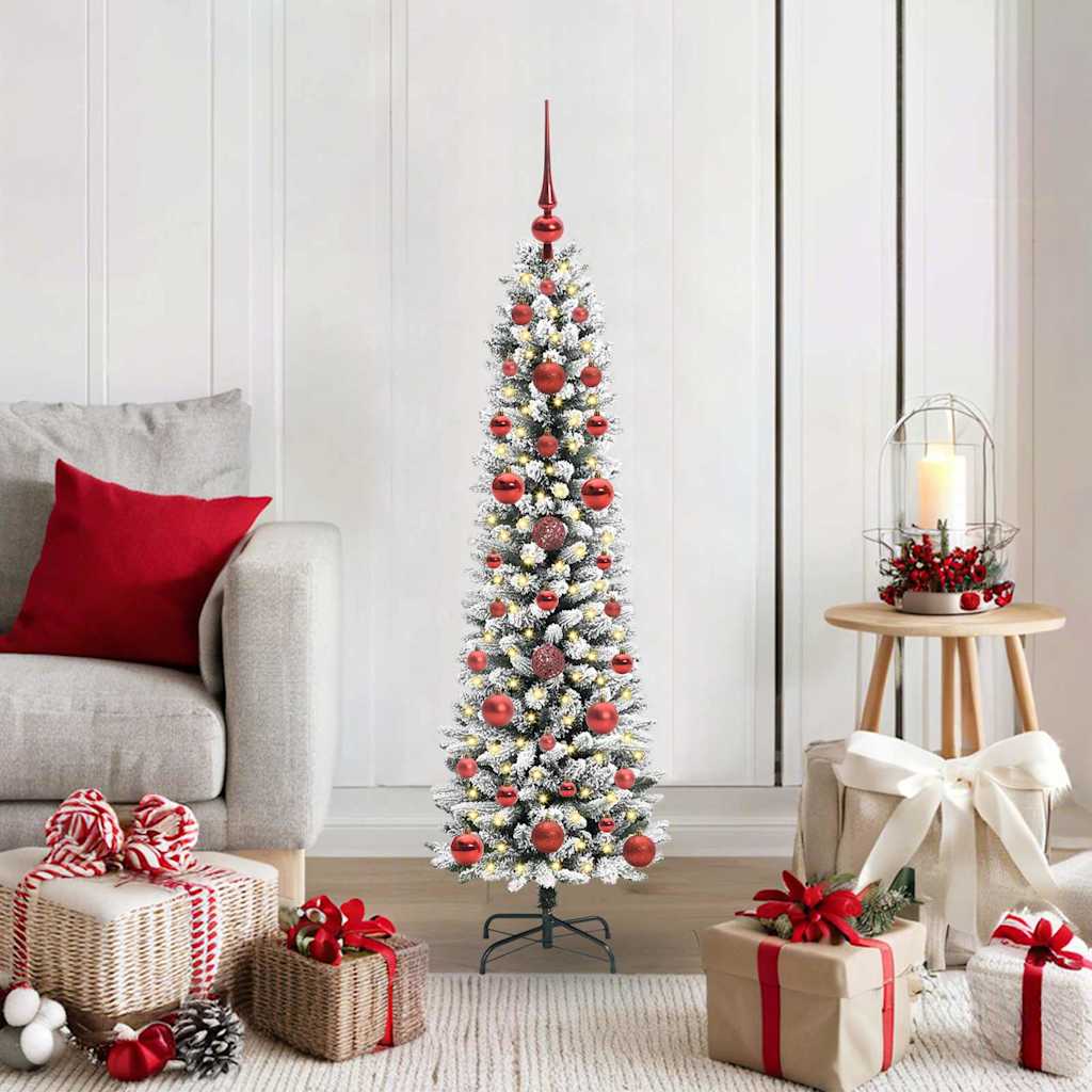 Künstlicher Weihnachtsbaum Mit Schnee 150 Leds