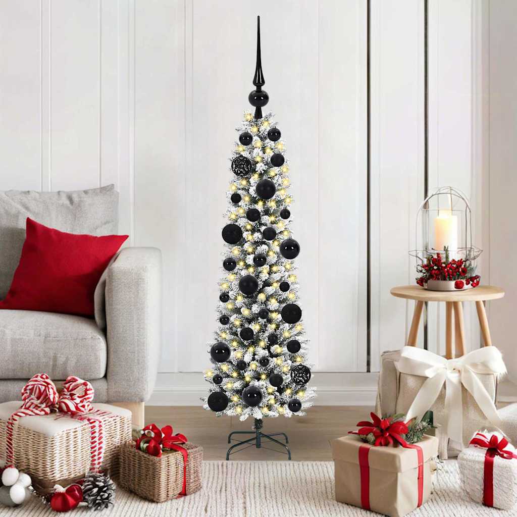 Künstlicher Weihnachtsbaum Mit Schnee 150 Leds