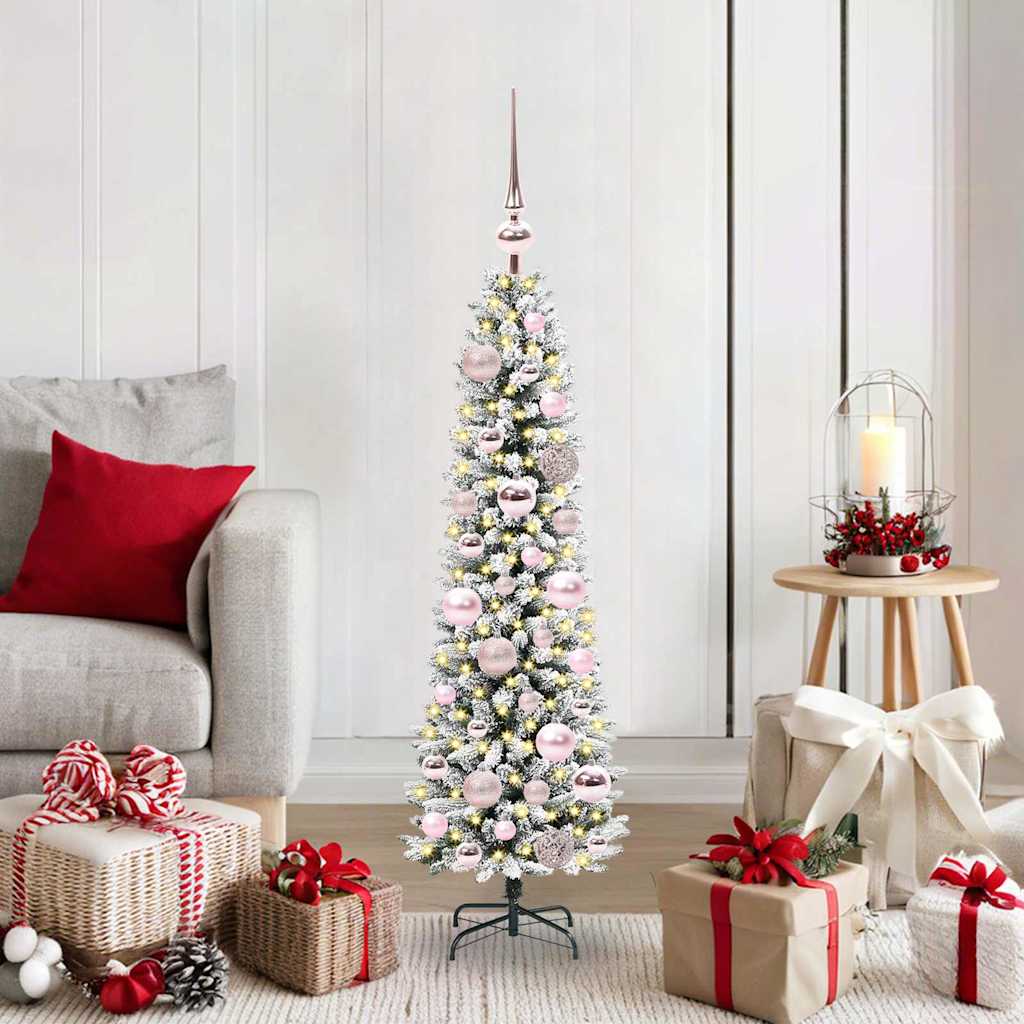 Künstlicher Weihnachtsbaum Mit Schnee 150 Leds