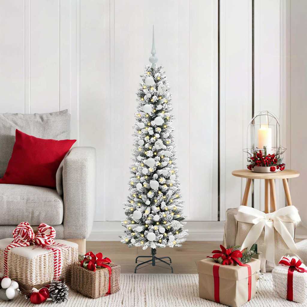 Künstlicher Weihnachtsbaum Mit Schnee 150 Leds