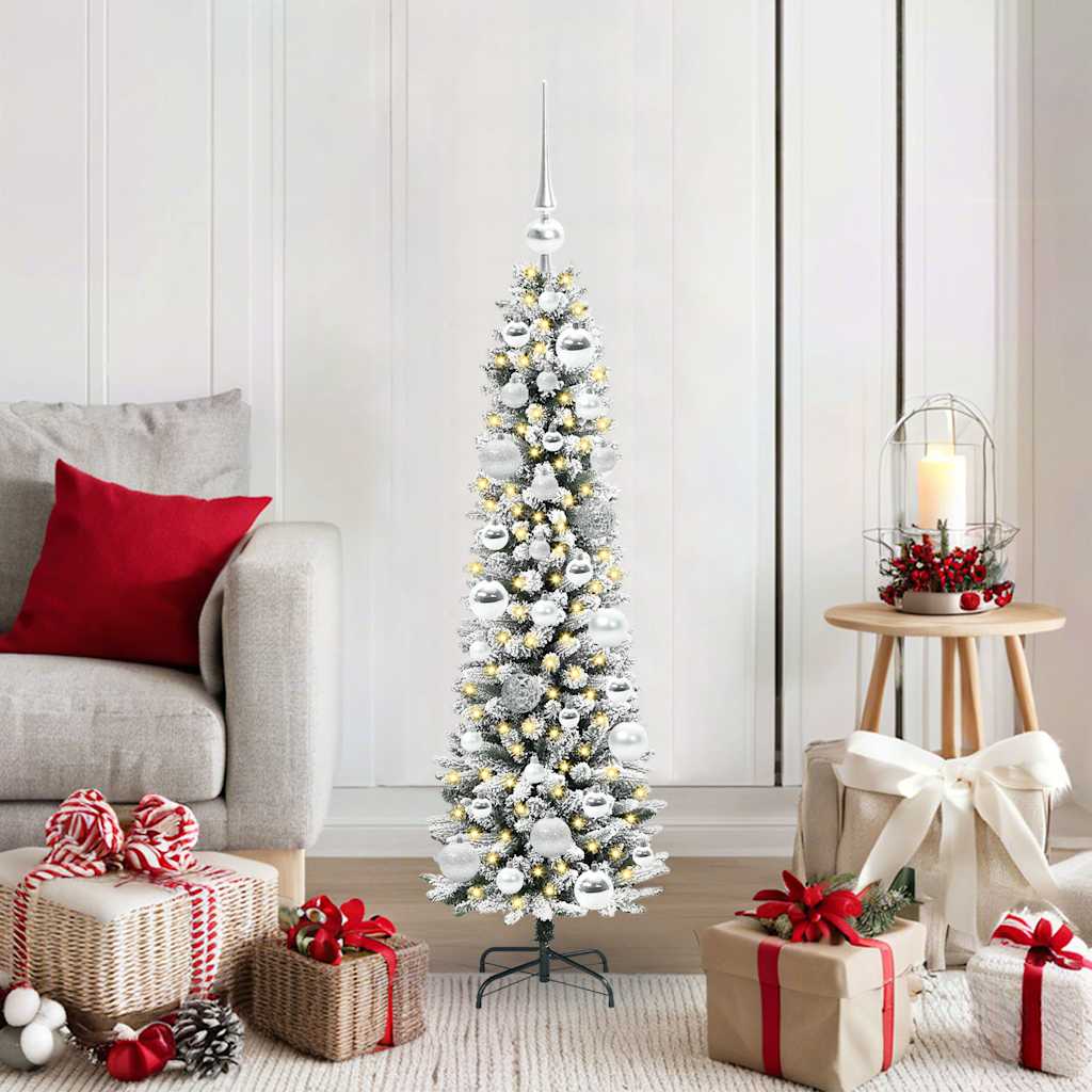 Künstlicher Weihnachtsbaum Mit Schnee 150 Leds