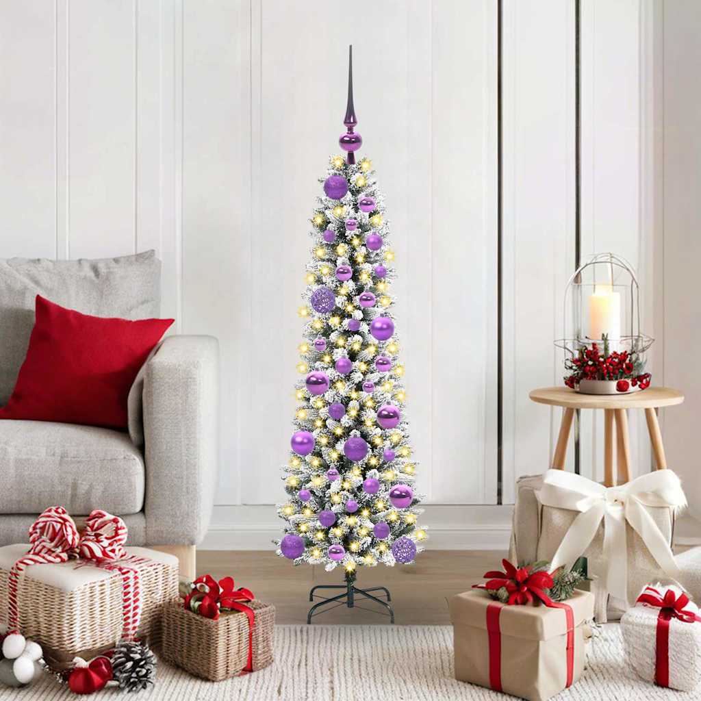 Künstlicher Weihnachtsbaum Mit Schnee 150 Leds