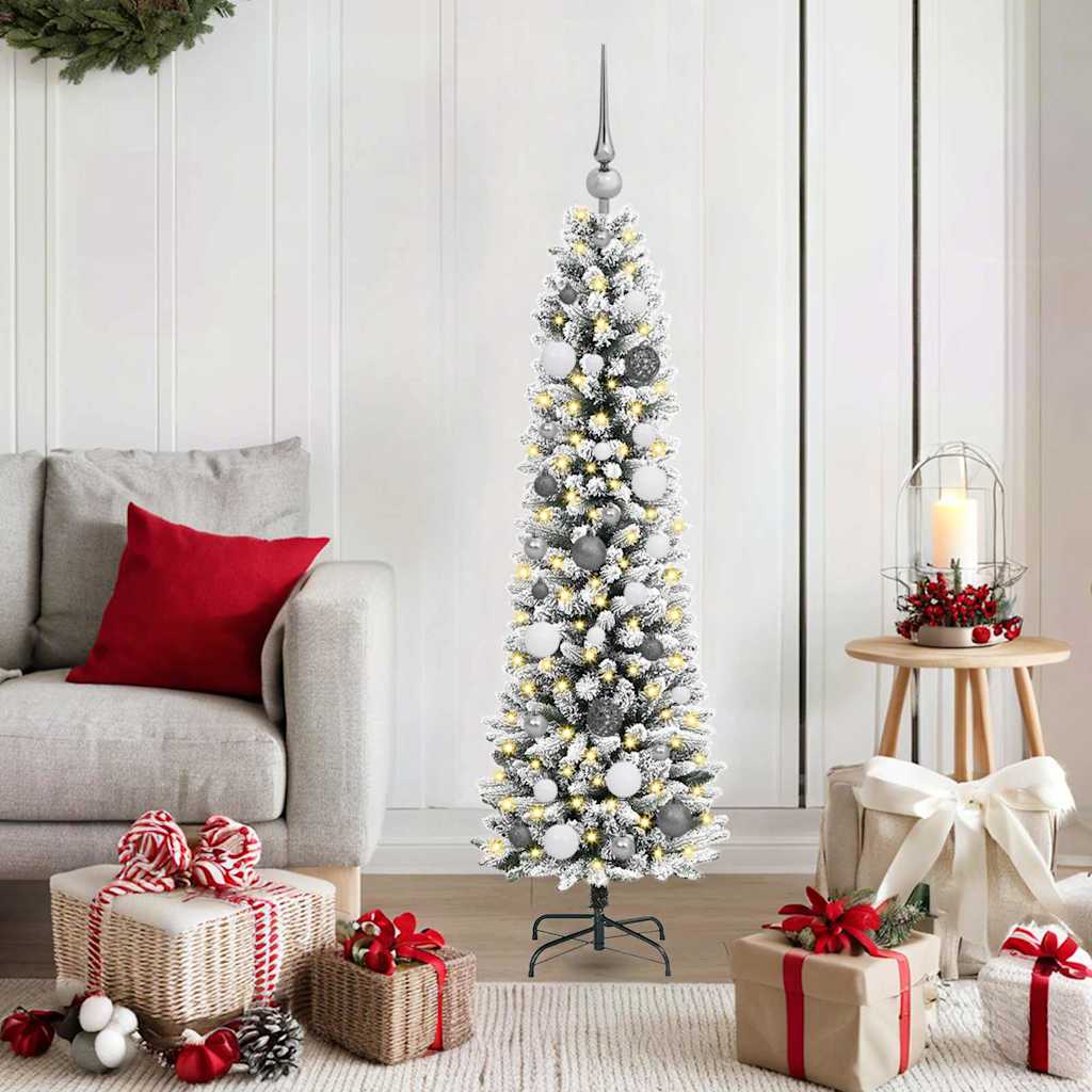 Künstlicher Weihnachtsbaum Mit Schnee 150 Leds
