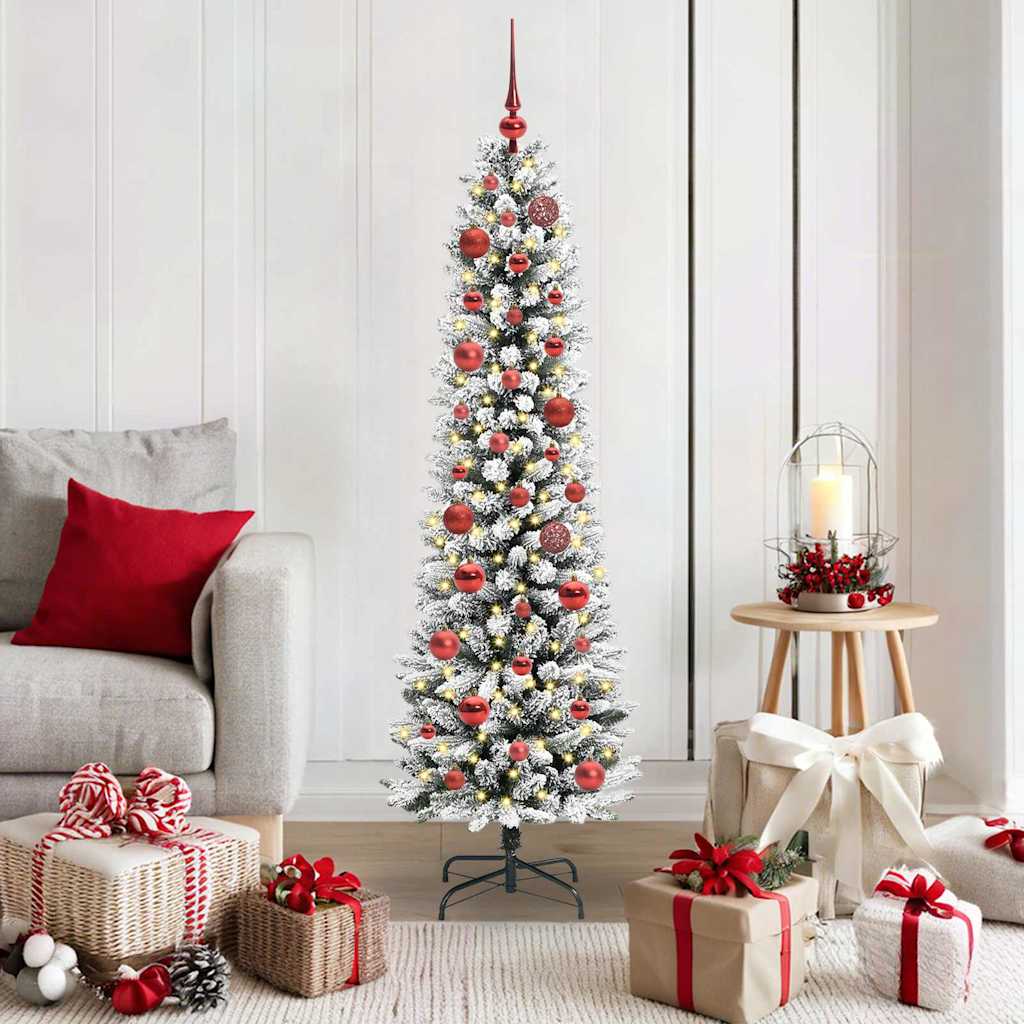 Künstlicher Weihnachtsbaum Mit Schnee 150 Leds