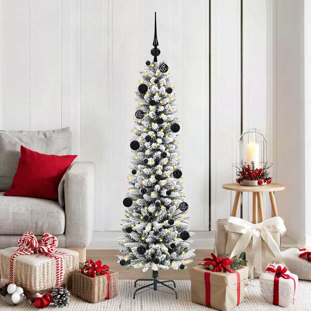 Künstlicher Weihnachtsbaum Mit Schnee 150 Leds