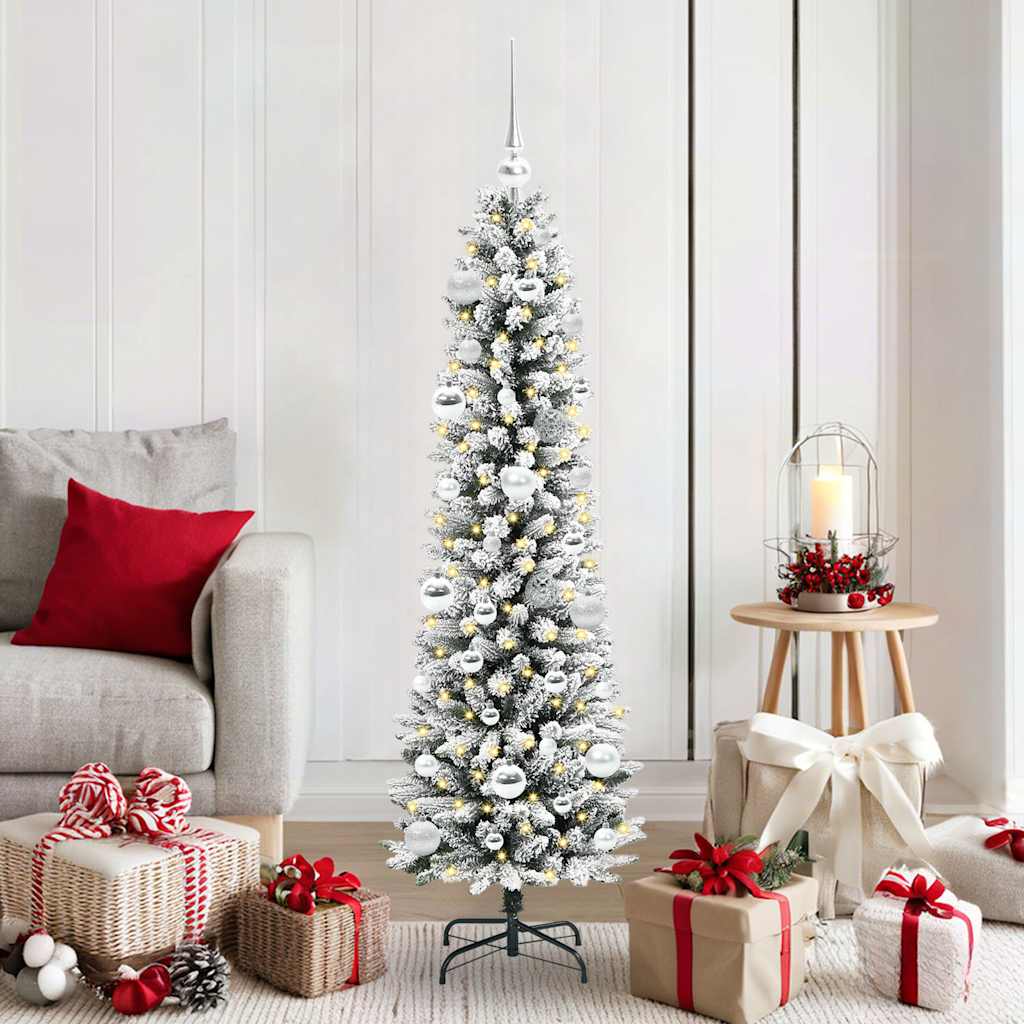 Künstlicher Weihnachtsbaum Mit Schnee 150 Leds