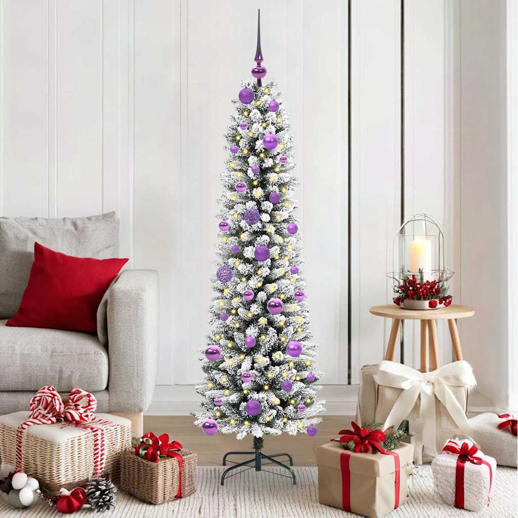 Künstlicher Weihnachtsbaum Mit Schnee 150 Leds