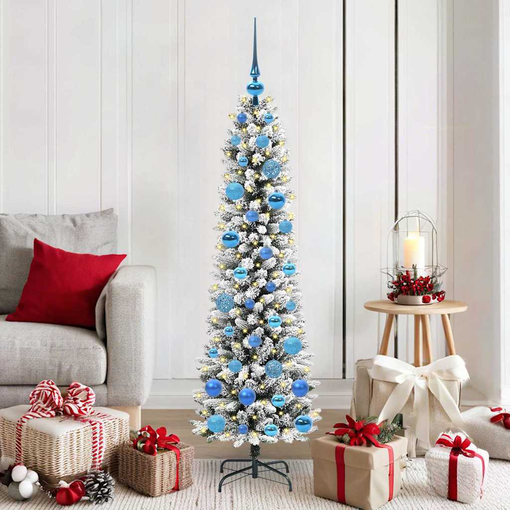 Künstlicher Weihnachtsbaum Mit Schnee 150 Leds