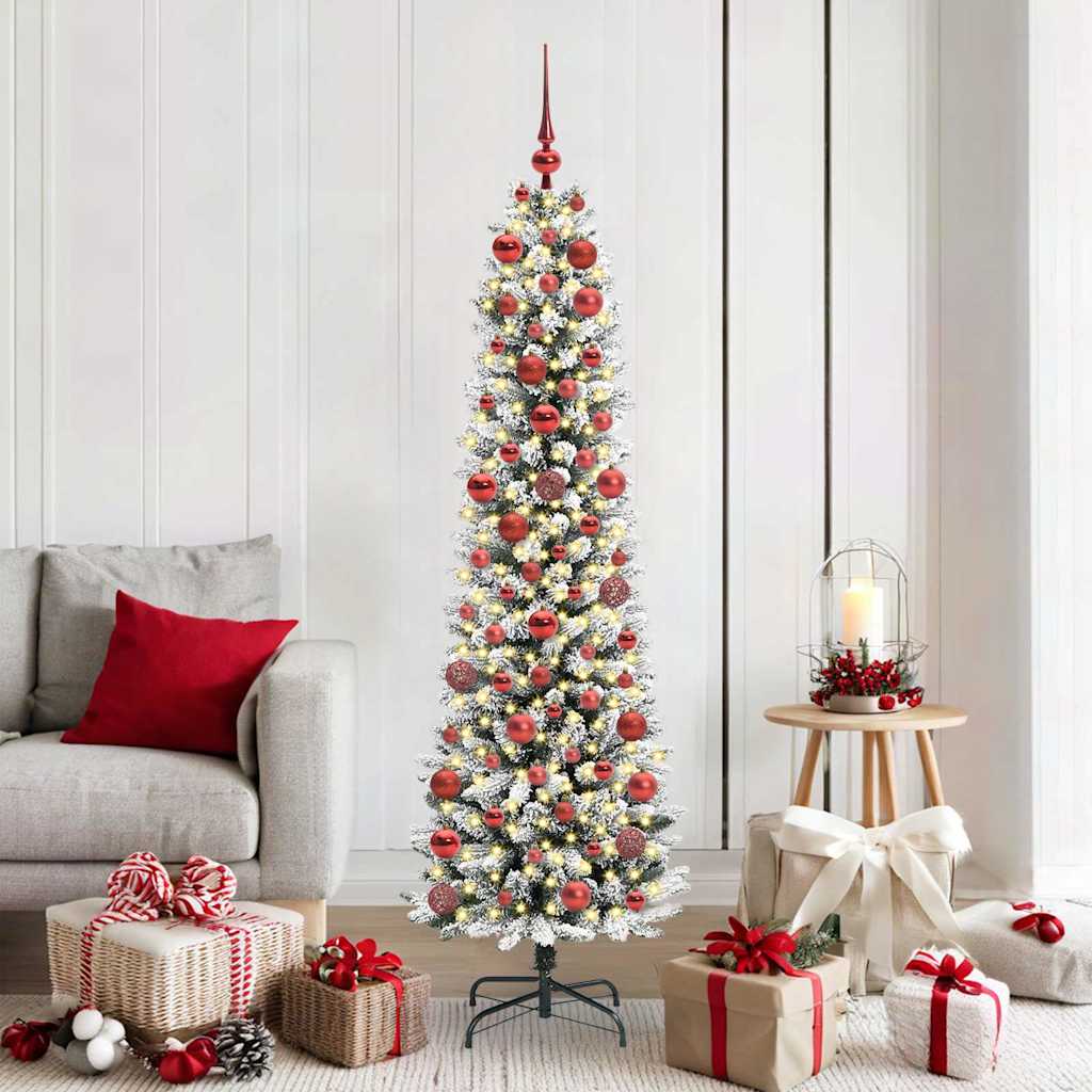 Künstlicher Weihnachtsbaum Mit Schnee 150 Leds