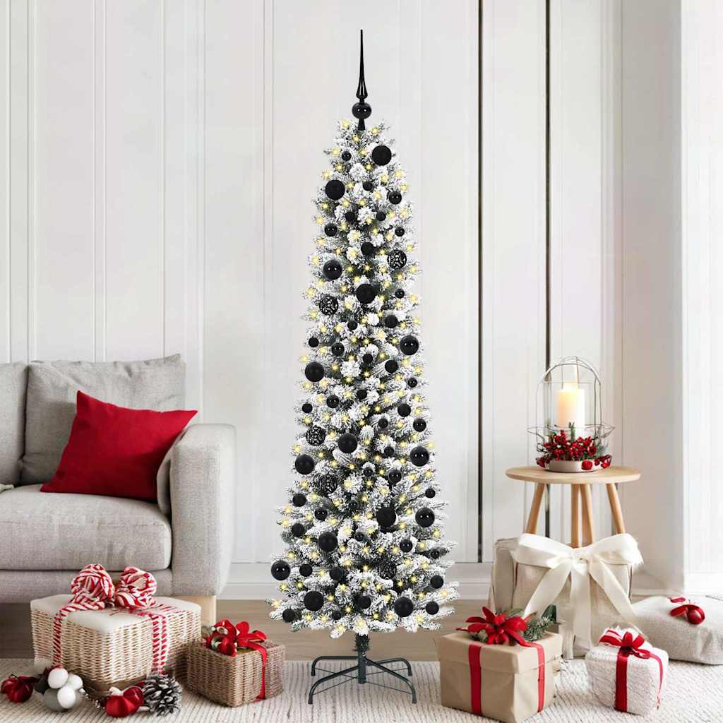 Künstlicher Weihnachtsbaum Mit Schnee 150 Leds
