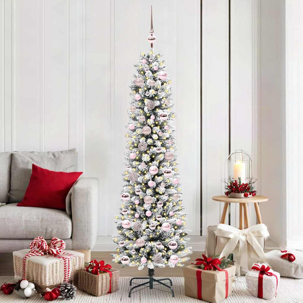 Künstlicher Weihnachtsbaum Mit Schnee 150 Leds