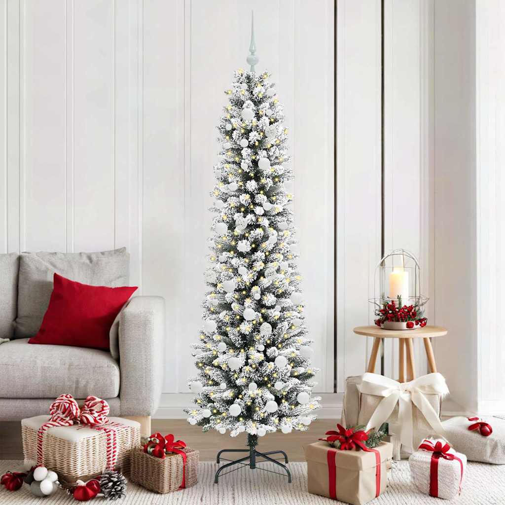 Künstlicher Weihnachtsbaum Mit Schnee 150 Leds
