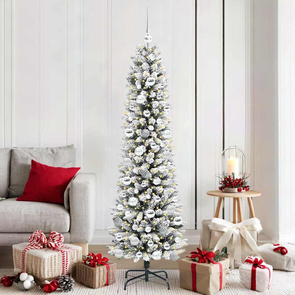 Künstlicher Weihnachtsbaum Mit Schnee 150 Leds