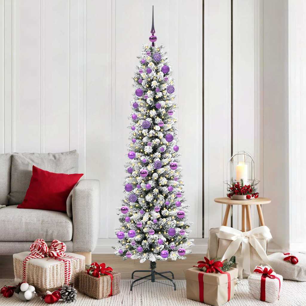 Künstlicher Weihnachtsbaum Mit Schnee 150 Leds