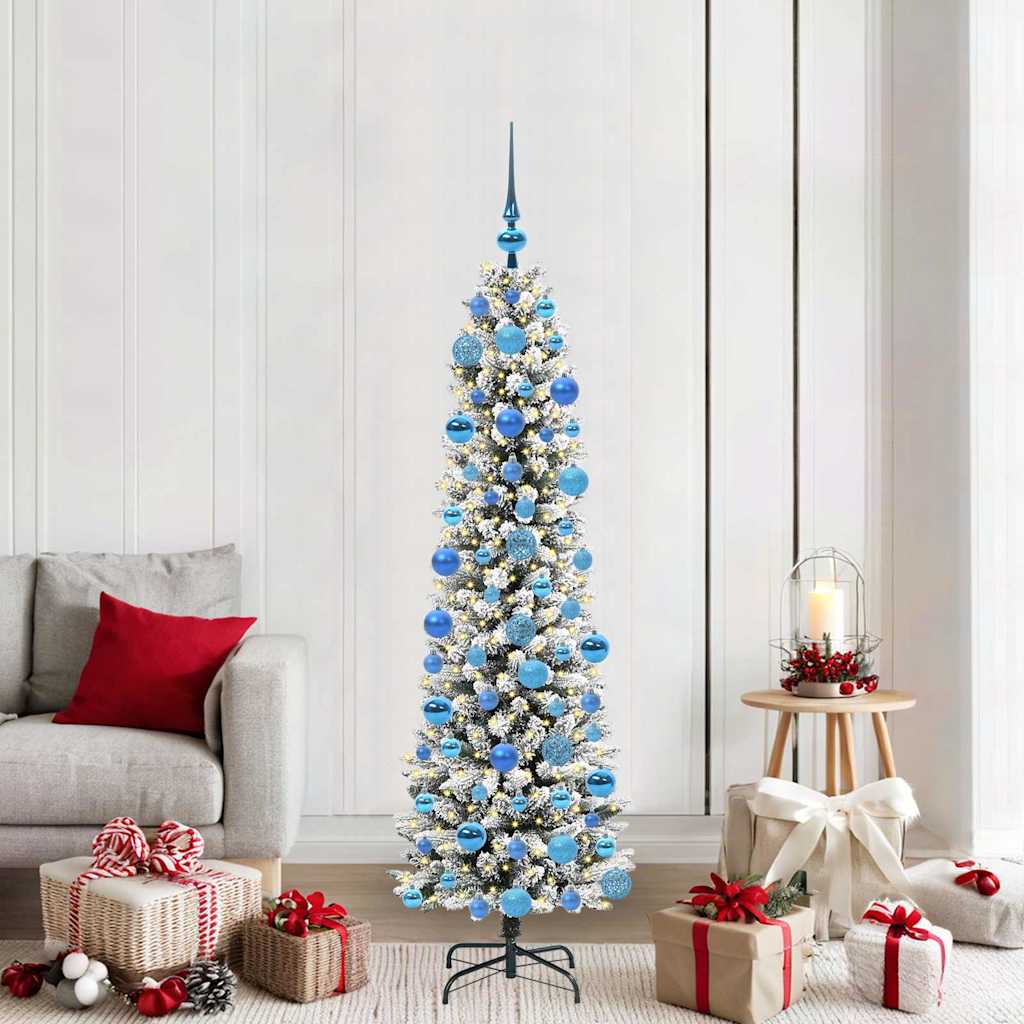 Künstlicher Weihnachtsbaum Mit Schnee 150 Leds
