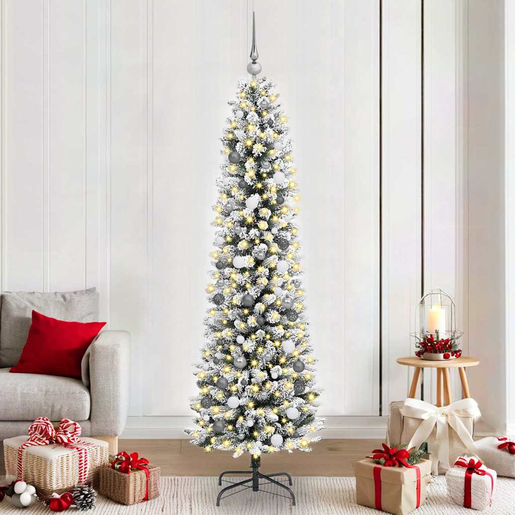 Künstlicher Weihnachtsbaum Mit Schnee 150 Leds