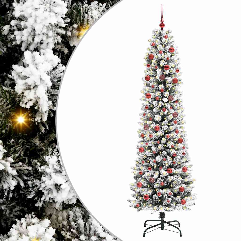Künstlicher Weihnachtsbaum Mit Schnee 150 Leds