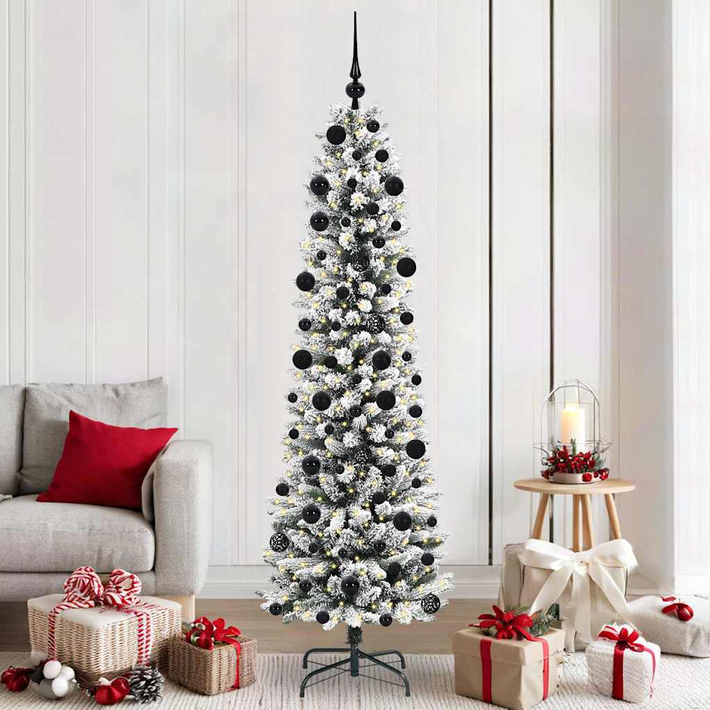 Künstlicher Weihnachtsbaum Mit Schnee 150 Leds