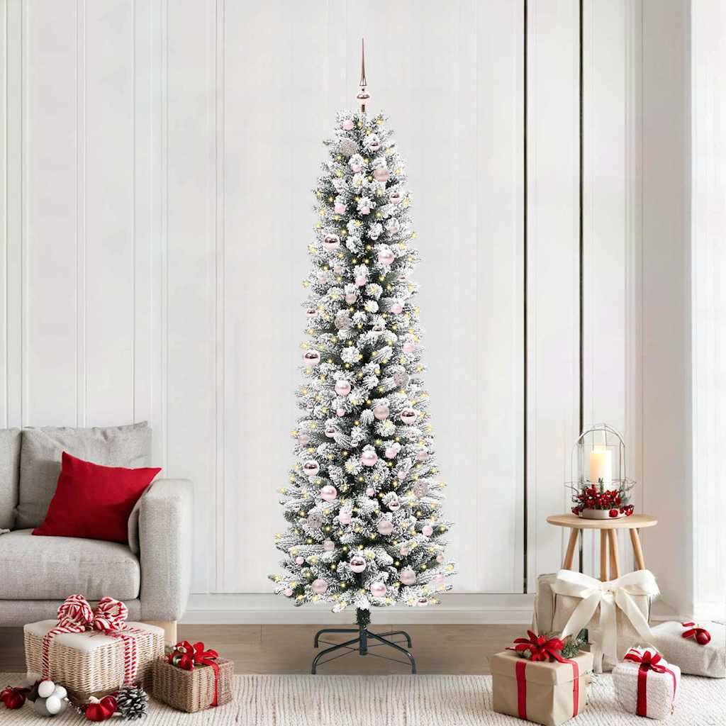 Künstlicher Weihnachtsbaum Mit Schnee 150 Leds