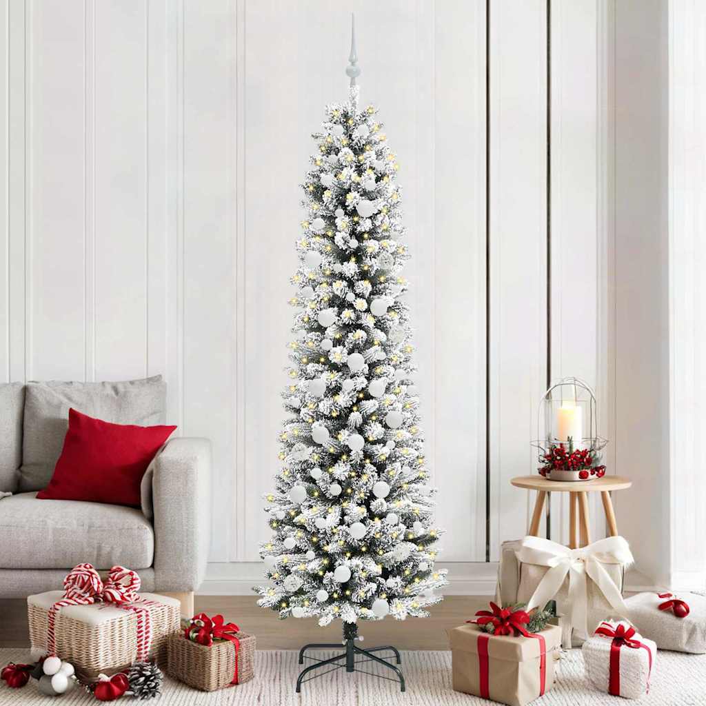 Künstlicher Weihnachtsbaum Mit Schnee 150 Leds