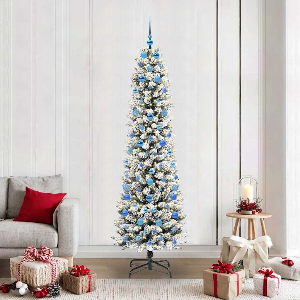 Künstlicher Weihnachtsbaum Mit Schnee 150 Leds