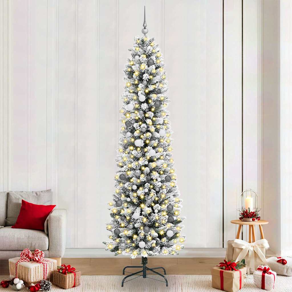 Künstlicher Weihnachtsbaum Mit Schnee 150 Leds