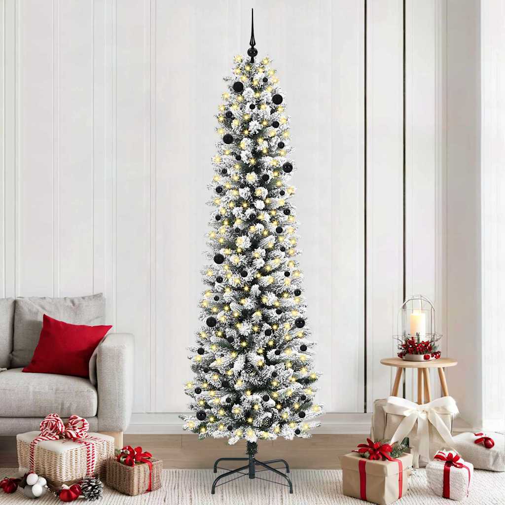 Künstlicher Weihnachtsbaum Mit Schnee 150 Leds