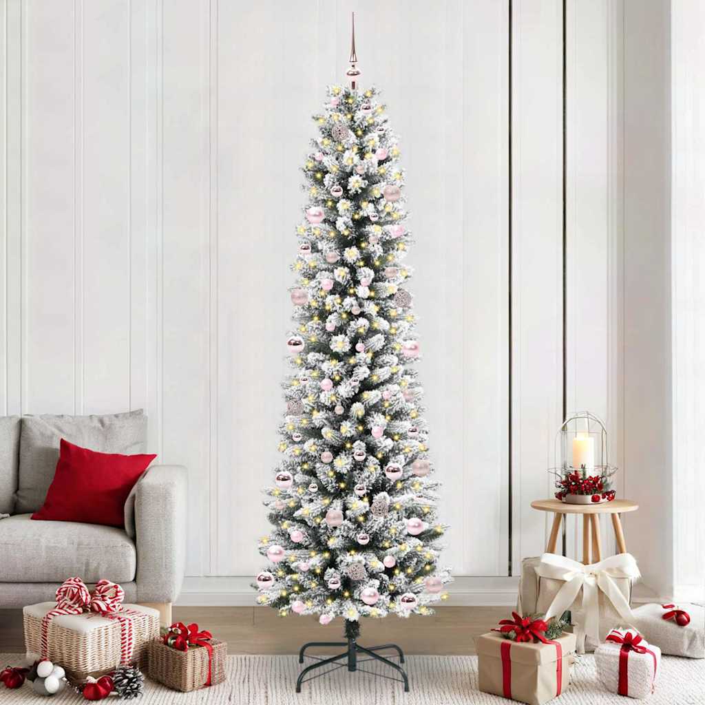 Künstlicher Weihnachtsbaum Mit Schnee 150 Leds