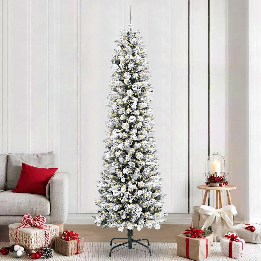 Künstlicher Weihnachtsbaum Mit Schnee 150 Leds