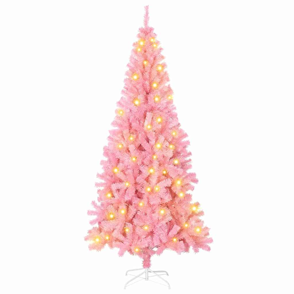 Weihnachtsbaum Mit 300 Leds Mit Ständer Pvc Rosa