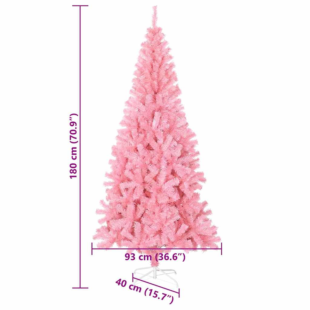 Weihnachtsbaum Mit 300 Leds Mit Ständer Pvc Rosa