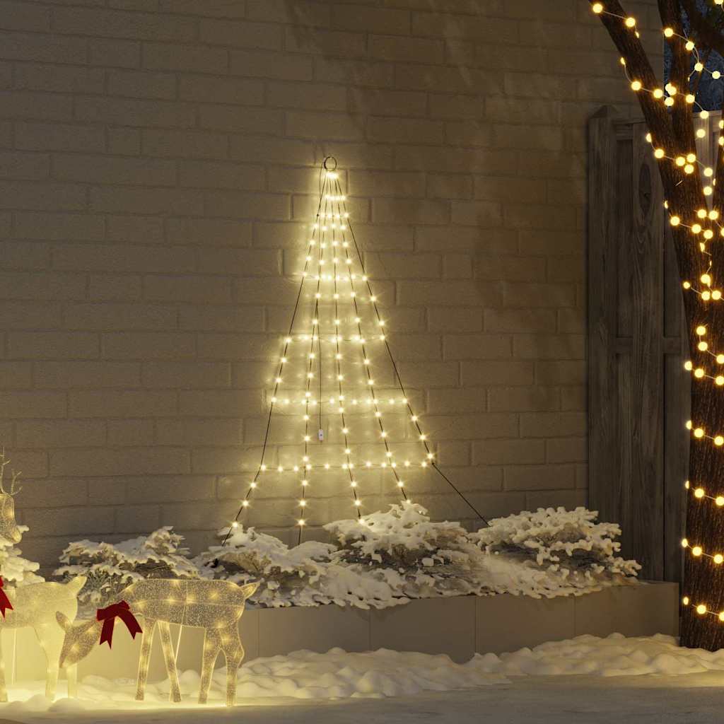 Led Weihnachtsbaum Mit Erdspießen Warmes Weiß Metall