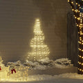 Led Weihnachtsbaum Mit Erdspießen Warmes Weiß Metall