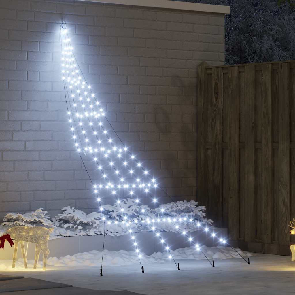 Led Weihnachtsbaum Mit Erdspießen Warmes Weiß Metall