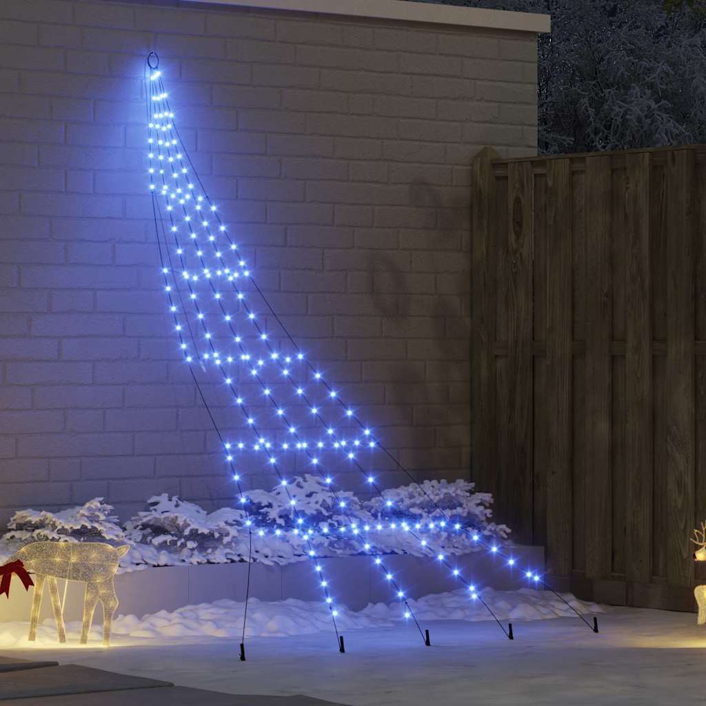 Led Weihnachtsbaum Mit Erdspießen Warmes Weiß Metall