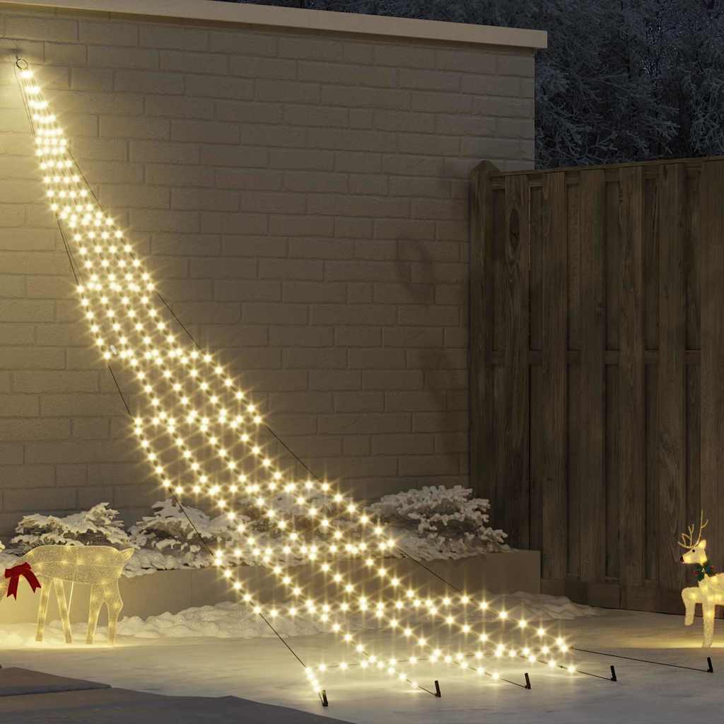 Led Weihnachtsbaum Mit Erdspießen Warmes Weiß Metall