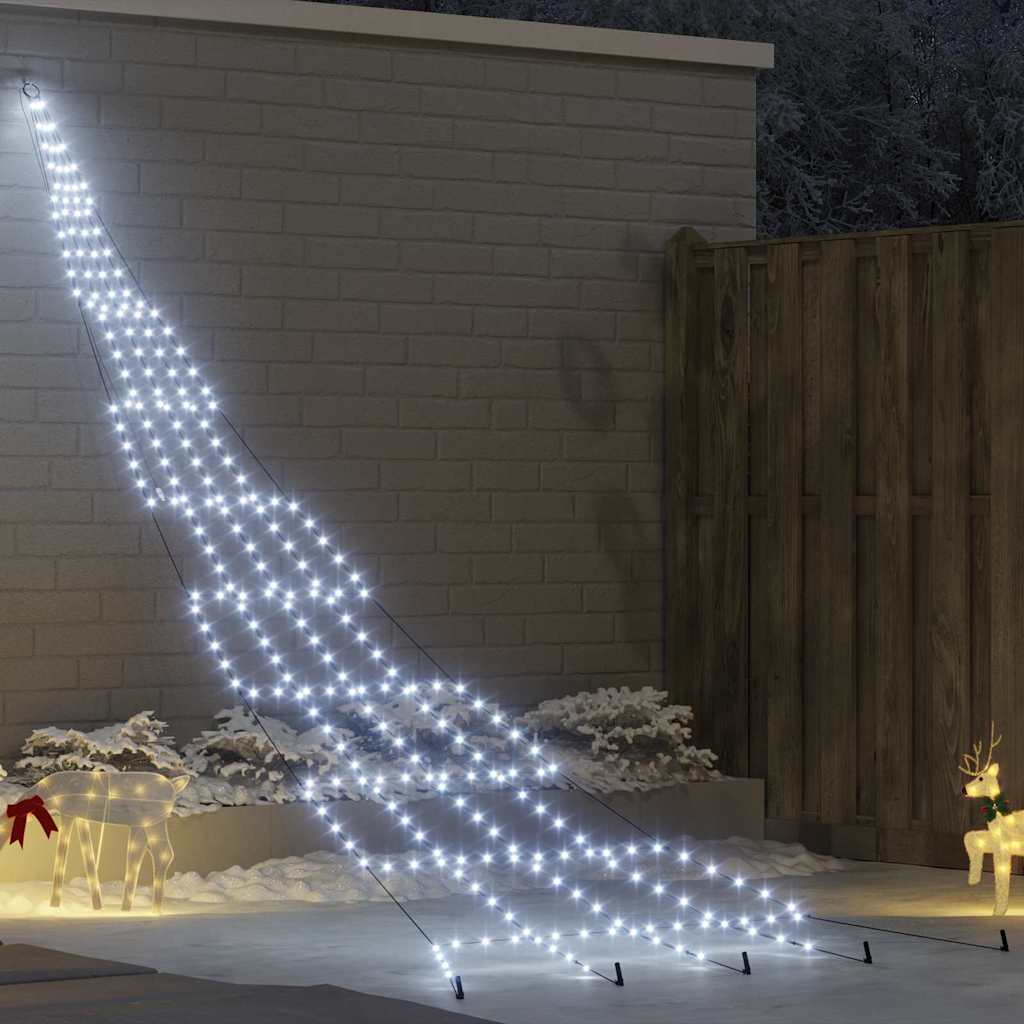 Led Weihnachtsbaum Mit Erdspießen Warmes Weiß Metall