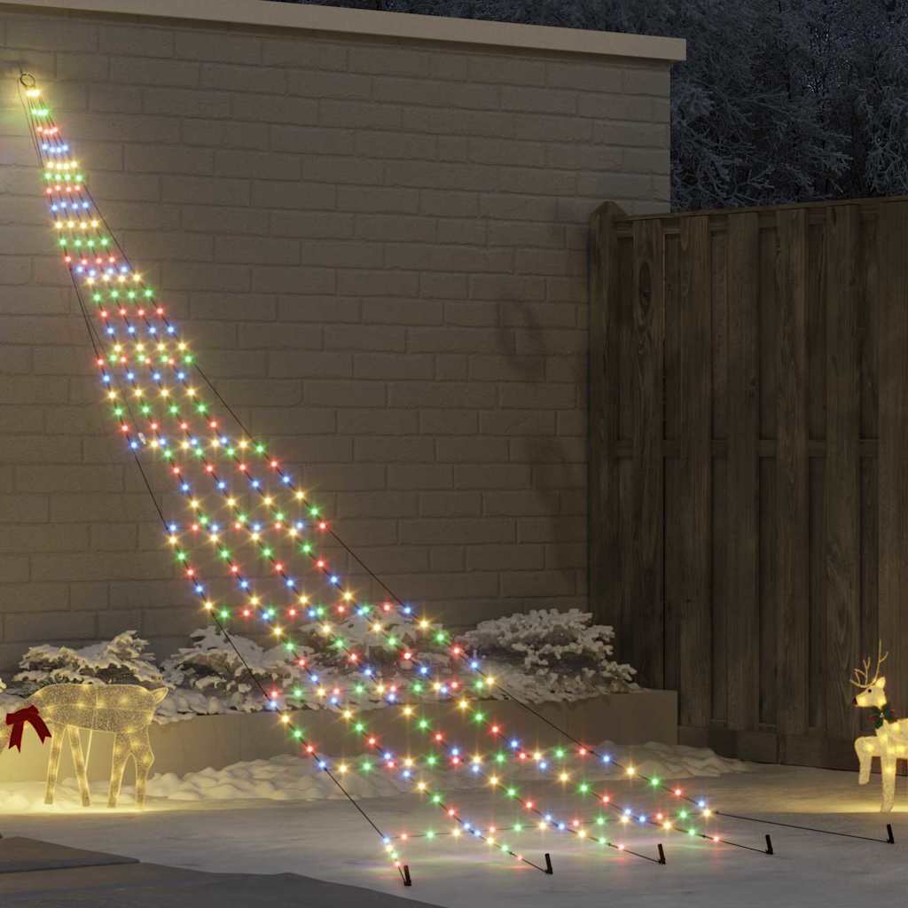 Led Weihnachtsbaum Mit Erdspießen Warmes Weiß Metall