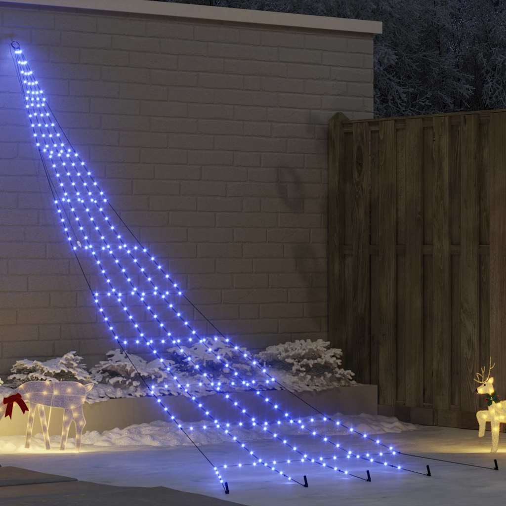 Led Weihnachtsbaum Mit Erdspießen Warmes Weiß Metall