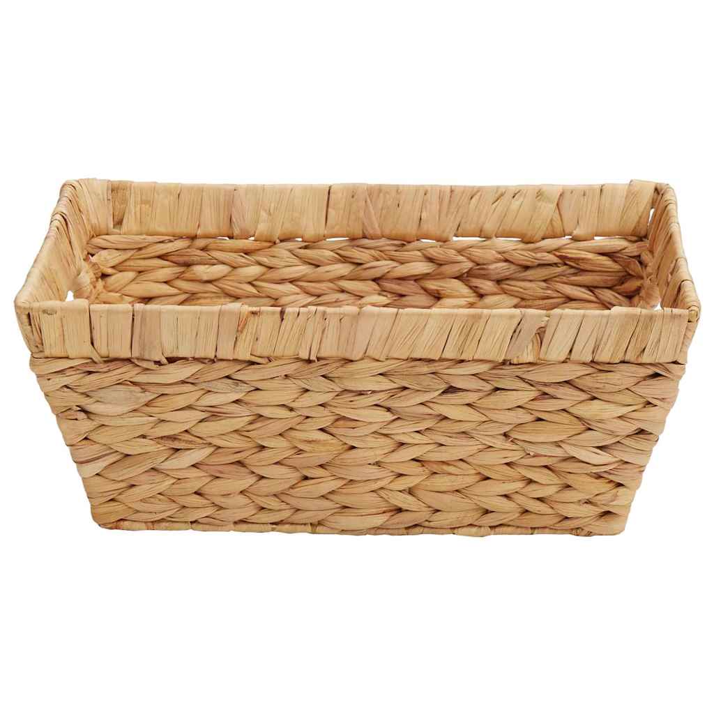 Aufbewahrungskörbe 2 Pcs Natur 38 X 28 X 15 Cm Wasserhyazinthe