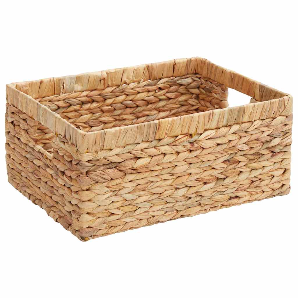Aufbewahrungskörbe 3 Pcs Natur Wasserhyazinthe
