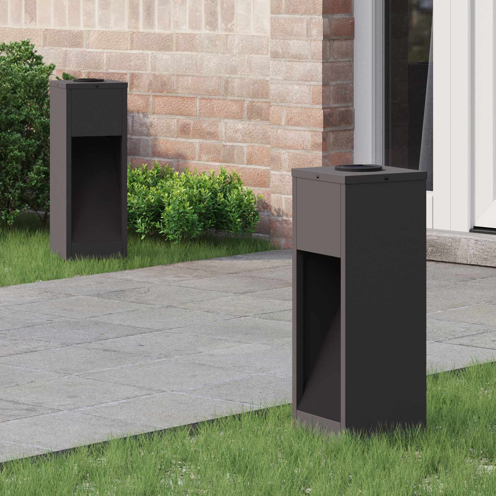 Solar Led Wegeleuchte 2 Pcs Kalt Gewalzter Stahl