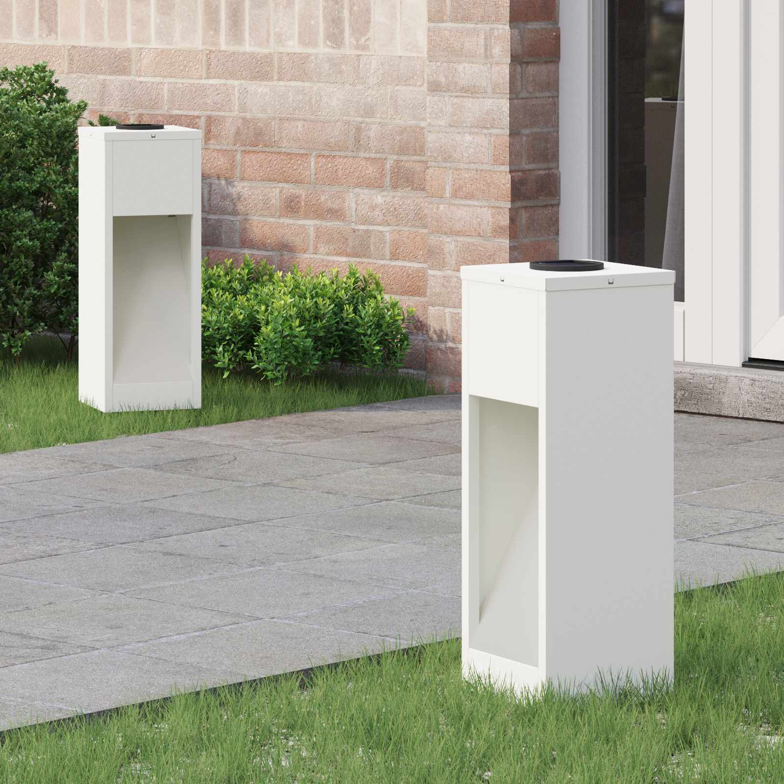 Solar Led Wegeleuchte 2 Pcs Kalt Gewalzter Stahl