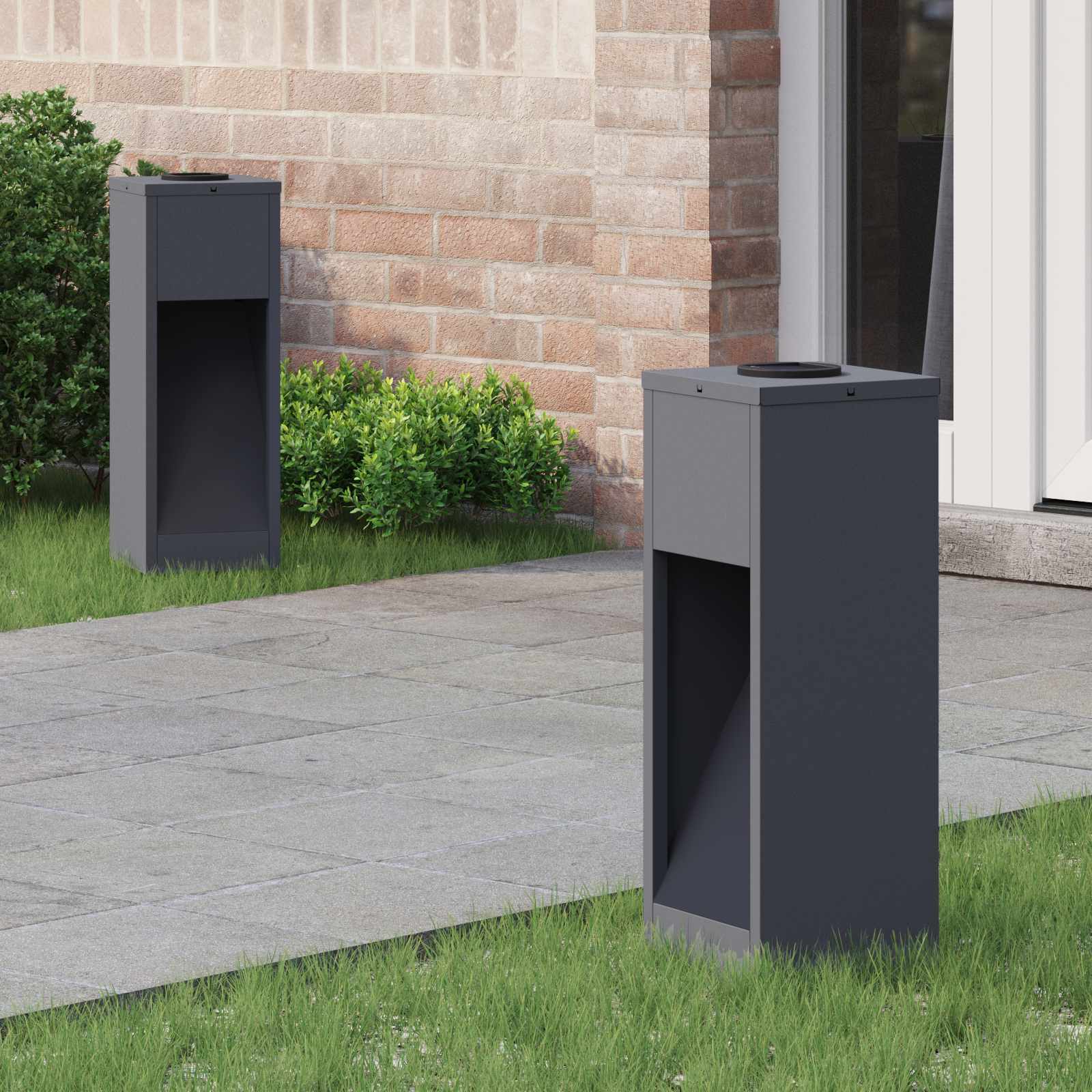 Solar Led Wegeleuchte 2 Pcs Kalt Gewalzter Stahl