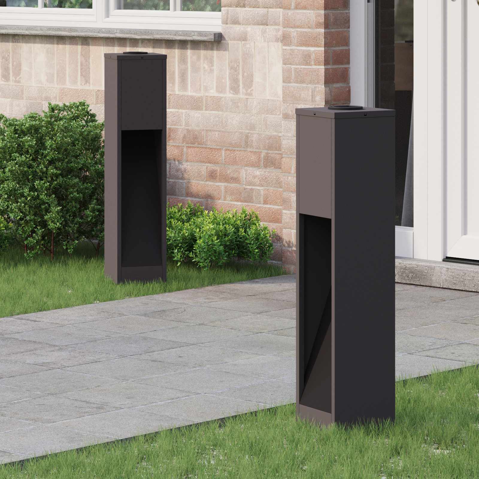 Solar Led Wegeleuchte 2 Pcs Kalt Gewalzter Stahl