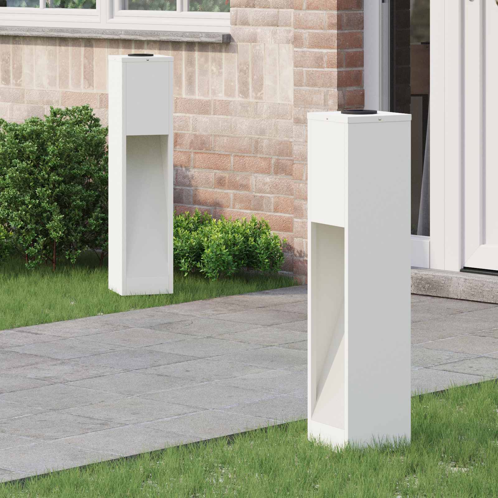 Solar Led Wegeleuchte 2 Pcs Kalt Gewalzter Stahl