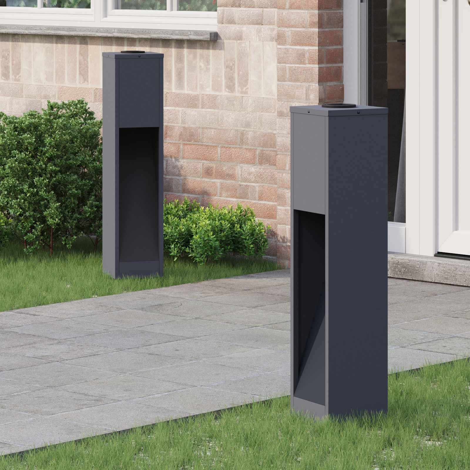 Solar Led Wegeleuchte 2 Pcs Kalt Gewalzter Stahl