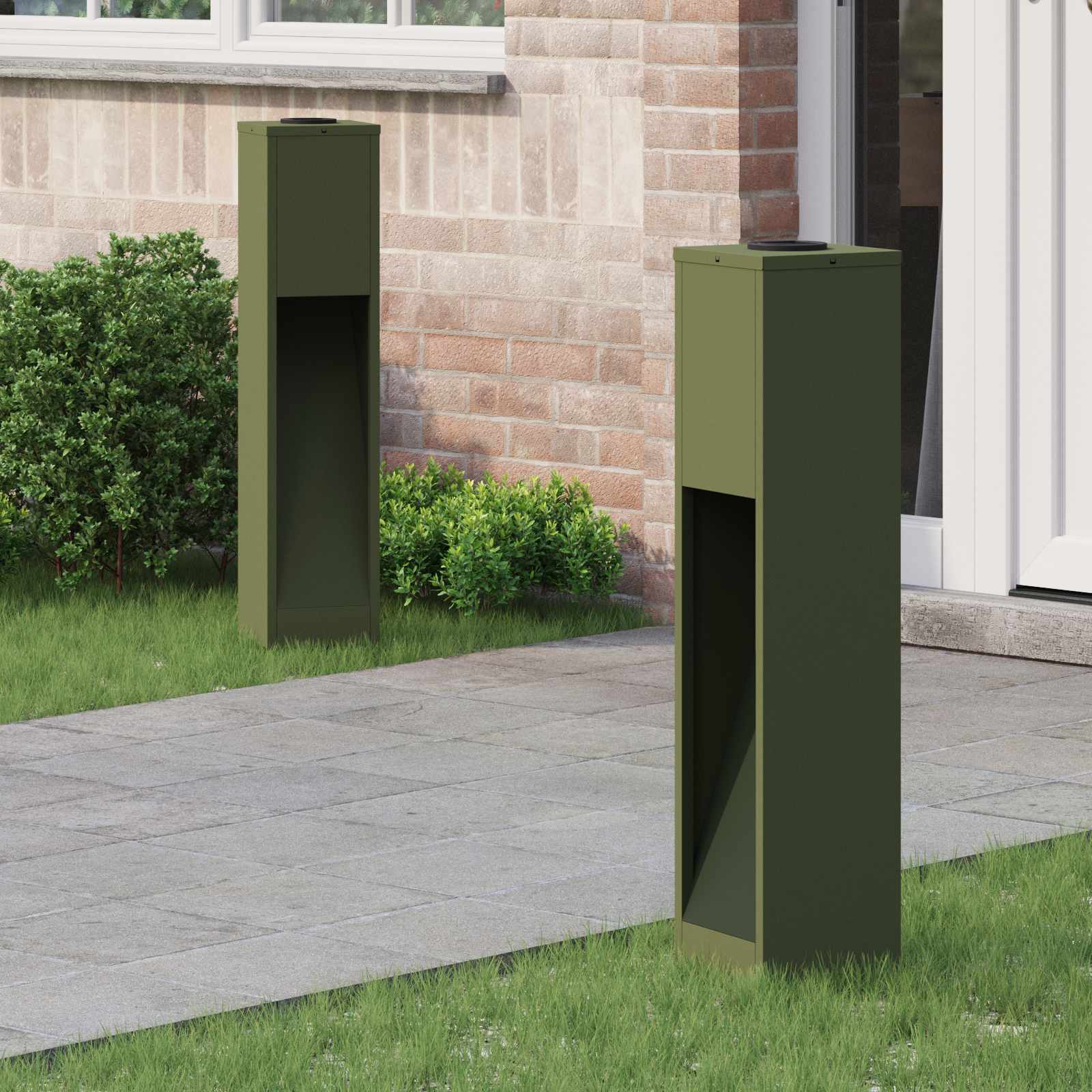 Solar Led Wegeleuchte 2 Pcs Kalt Gewalzter Stahl